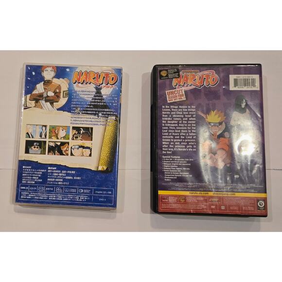 Naruto Uncut: Complete Season 4 Volume & NARUTO episodes 181-188 import - Picture 2 of 2
